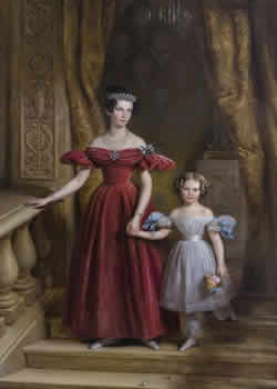 Prinses Louise en haar dochter Luoise